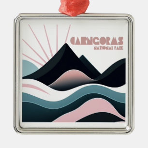 Cairngorms National Park Schotland Gekleurde heuve Metalen Ornament