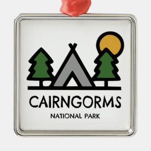 Cairngorms National Park, Schotland Metalen Ornament