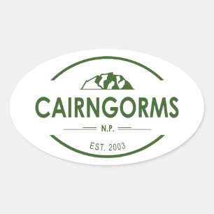 Cairngorms National Park, Schotland Ovale Sticker