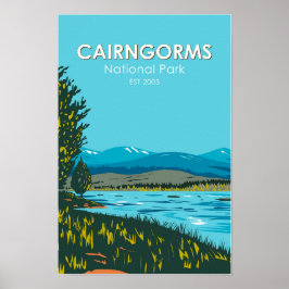 Cairngorms National Park Scotland Loch Morlich Poster