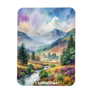 Cairngorms National Park Waterverf Schilderen Magneet