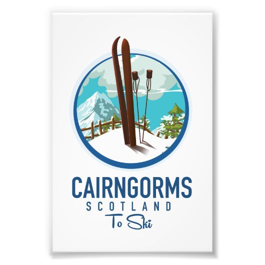 Cairngorms scotland logo foto afdruk (Voorkant)