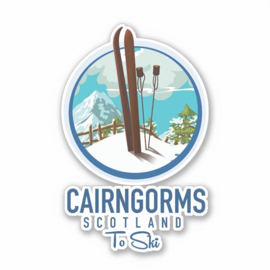 Cairngorms scotland logo sticker (Voorkant)