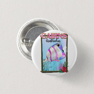 Cairns Australië vakantieposter Ronde Button 3,2 Cm