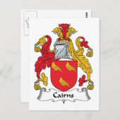 Cairns Family Crest Briefkaart (Voorkant / Achterkant)