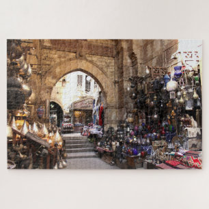 Cairo Bazaar, Egypt Jigzaag Puzzle 1014 pc. Legpuzzel