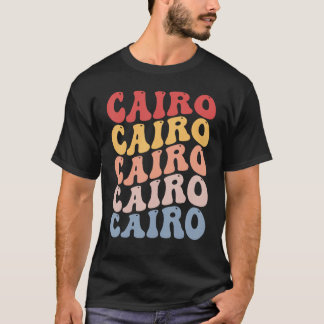 Cairo City Groovy Retro T-shirt