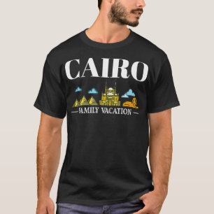 Cairo Egypt City Trip Skyline Map Revel T-shirt