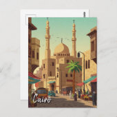  Caïro Egypt Reizen Briefkaart (Voorkant / Achterkant)