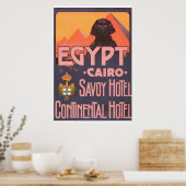 Cairo Egypt Vintage Travel Poster (Keuken)