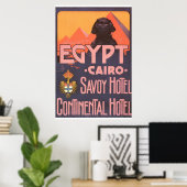 Cairo Egypt Vintage Travel Poster (Thuiskantoor)