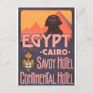 Cairo Egypt Vintage Travel Poster Briefkaart