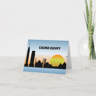 Caïro Egypte Bedankkaart
