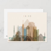 Caïro, Egypte | City Skyline Briefkaart (Voorkant / Achterkant)