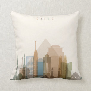 Caïro, Egypte City Skyline Kussen