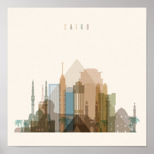 Caïro, Egypte   City Skyline Poster