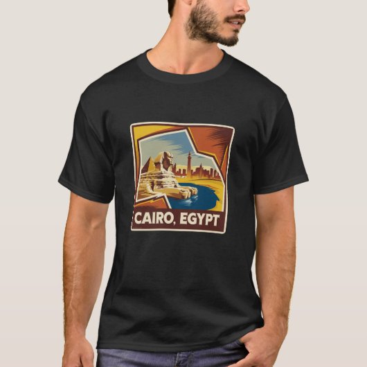 Caïro Egypte houdt van cadeau idee T-shirt (Voorkant)
