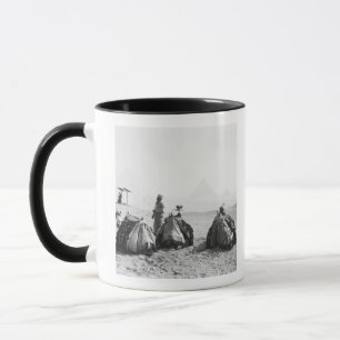 Caïro Egypte, Kameel Jockeys Giza Piramides (NR) Mok