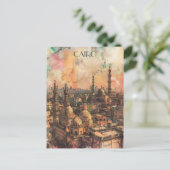 Caïro Egypte Reizen Briefkaart (Staand voorkant)