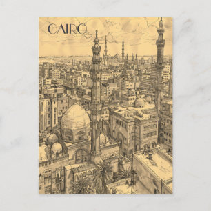 Caïro Egypte Reizen Briefkaart