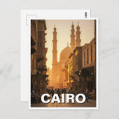 Caïro Egypte Reizen Briefkaart (Voorkant / Achterkant)