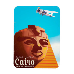 Caïro Egypte Vintage reisposter Magneet