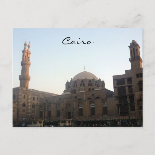 caïro-moskee briefkaart (Voorkant)