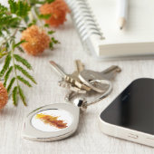 Caïro,  piramides en de Sfinx Sleutelhanger (Zijkant)