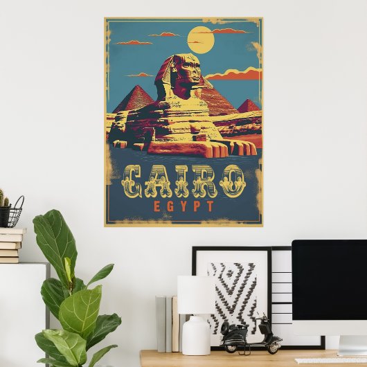 Caïro:  sfinx poster (Thuiskantoor)