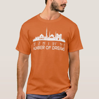 Cairo Skyline GPS coördinaten Egypte T-shirt