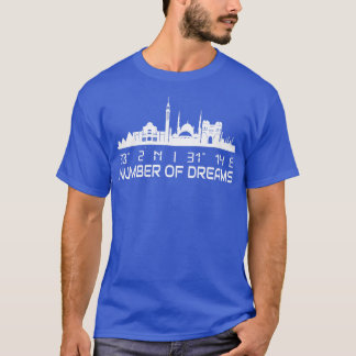 Cairo Skyline GPS coördinaten Egypte T-shirt