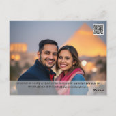 Caïro Sphinx piramide foto save datum bestemming Briefkaart (Achterkant)