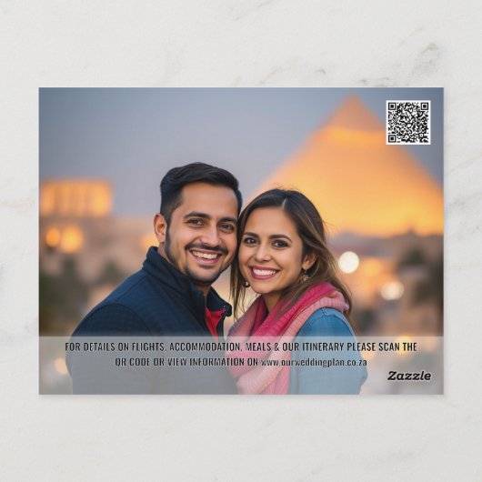 Caïro Sphinx piramide foto save datum bestemming Briefkaart (Achterkant)