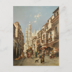 Cairo Straatscène Max Rabes Fijne Kunst Canvas Briefkaart