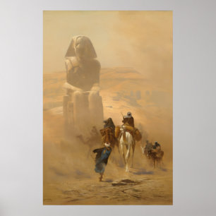 Cairo Straatscène Max Rabes Fijne Kunst Canvas Poster
