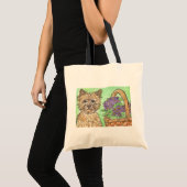 Caïro taart bloemen kerstmis tote bag (Voorkant (product))