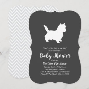 Caïro Terrier Dog Baby shower Geslacht Neutraal Kaart