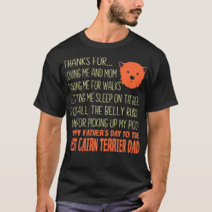 Caïro Terrier Dog Happy Vaderdag T-shirt