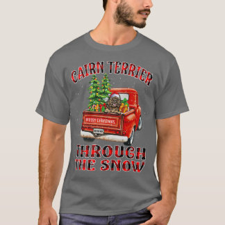 Caïro Terrier door de sneeuwkerstak T-shirt