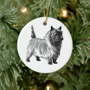Caïro Terrier - Vintage Keramisch Ornament