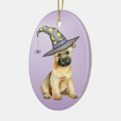 Caïro Terrier Witch Ceramic Ornament (Links)