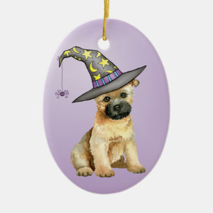 Caïro Terrier Witch Ceramic Ornament