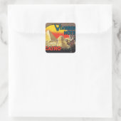 Caïro Vierkante Sticker (Tas)