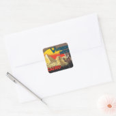 Caïro Vierkante Sticker (Envelop)