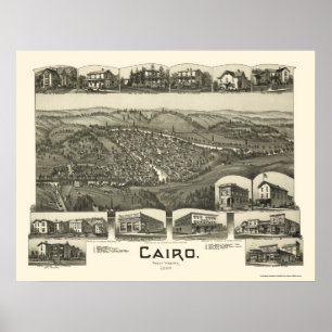 Caïro, WV Panorama - 1899 Poster