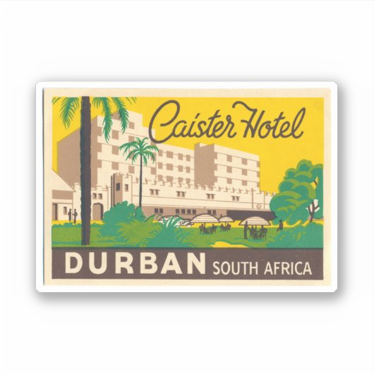 Caiseter Hotel Durban Afrique du Sud Sticker (Devant)