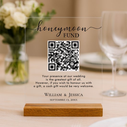 Caisse de Lune de Miel avec Code QR