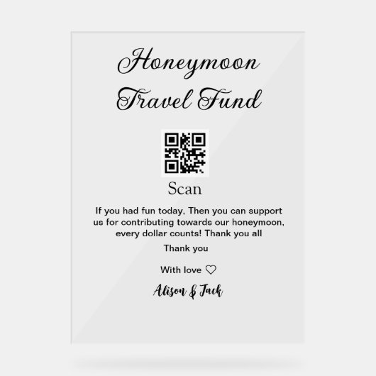 Caisse de lune de miel scannez le code QR ajouter (Recto)