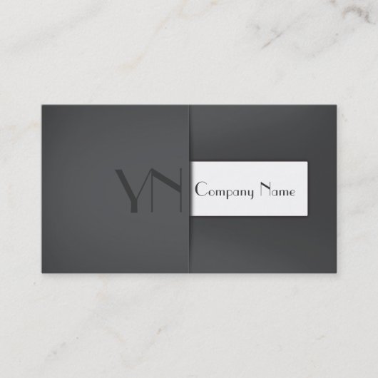 Caisse grise professionnelle moderne - carte de (Devant)