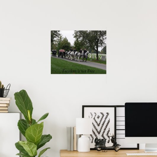 caisson Arlington begraafplaats Poster (Thuiskantoor)